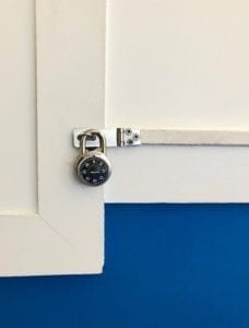 A digital developer from Australia creates a white door with a lock on it.