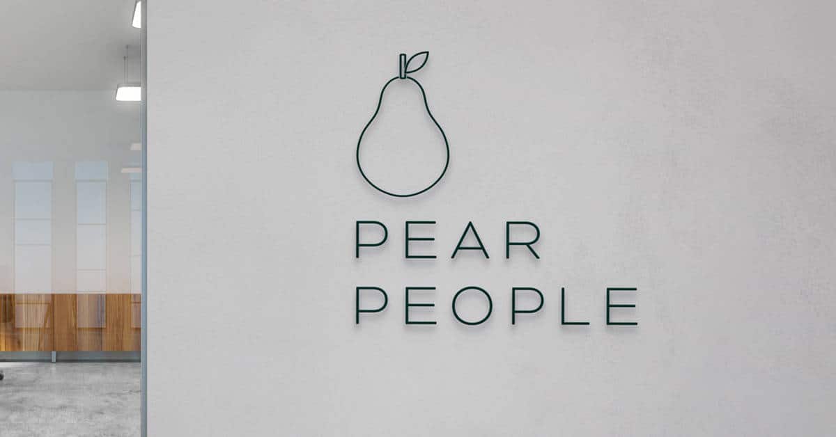A Gold Coast office with a sign that says "pear people.