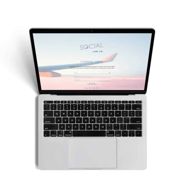 A laptop computer featuring a custom airplane screensaver by Seedling Digital.